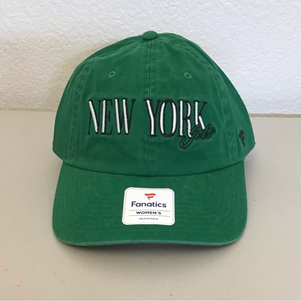 Fanatics NWT Women’s New York Jets Baseball Cap Hat Green Embroidered Adjustable